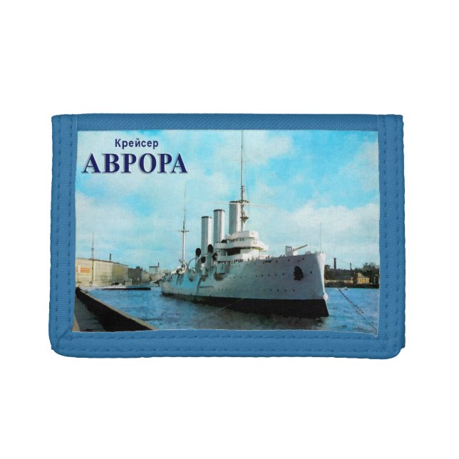 Russian Cruiser Aurora Trifold Wallet (Front)