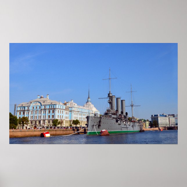 Russian Cruiser Ship Aurora Poster (Front)