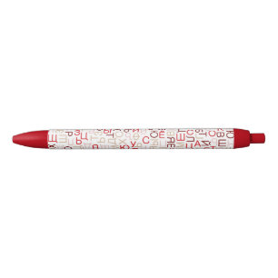 Russian cyrillic script pen
