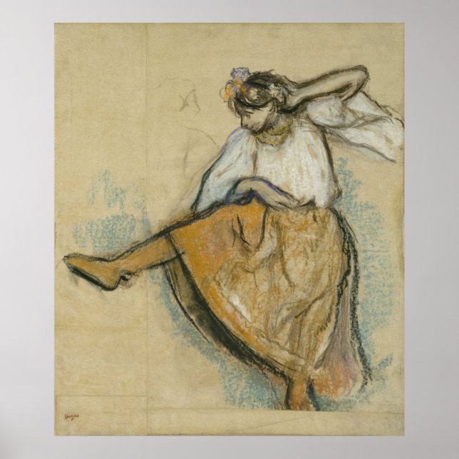 Russian Dancer by Edgar Degas Poster (Front)