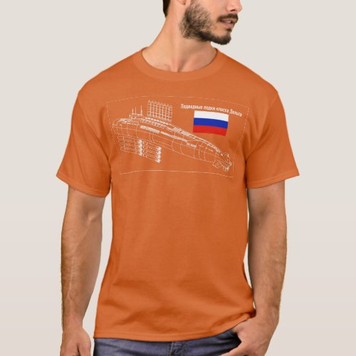 Russian Delta Class Submarine Blueprint Diagrams I T_Shirt
