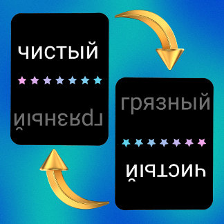 Russian Dishwasher Clean and Dirty Magnet