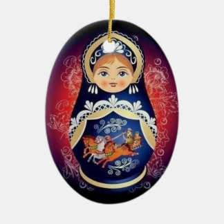 Russian Doll Babushka Christmas Ornament