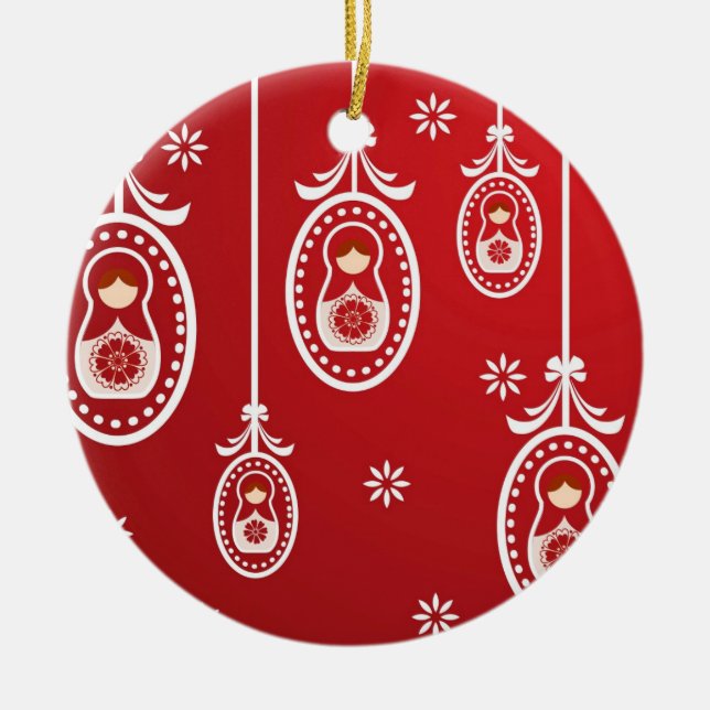 Russian Doll Babushka Hanging Decoration (Front)