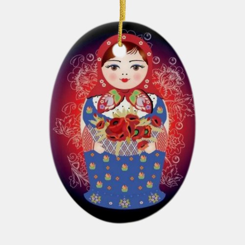 Russian Doll Christmas Ornament _ Elena