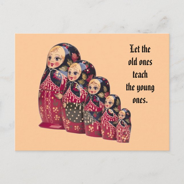 Russian Doll Postcard (Front)