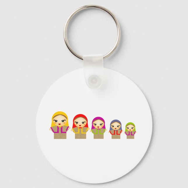 Russian Dolls Keychain (Front)