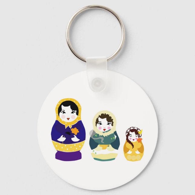 Russian Dolls Keychain (Front)
