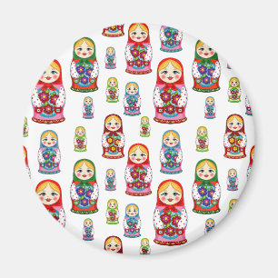 russian dolls magnet