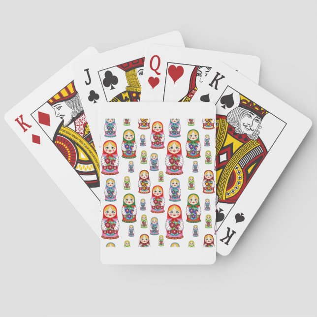 russian dolls poker cards (Back)