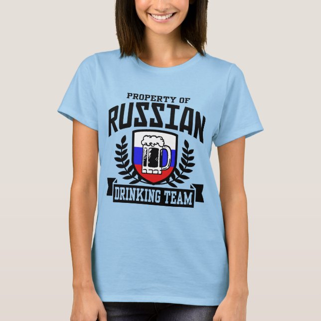 Russian Drinking Team T-Shirt (Front)