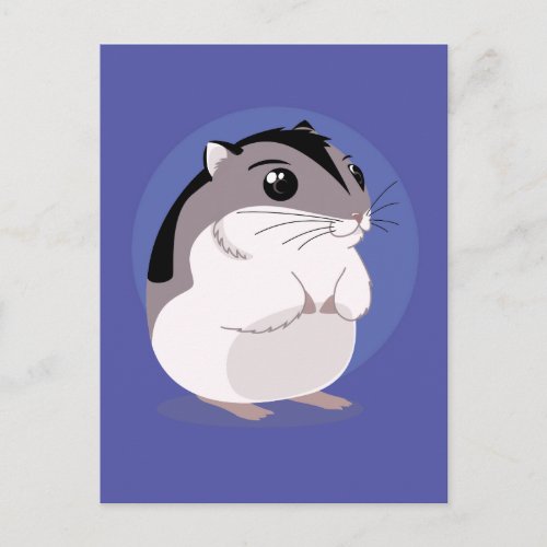 Russian Dwarf Hamster Cartoon Postcard