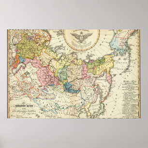 Russian Empire Ethnography Poster