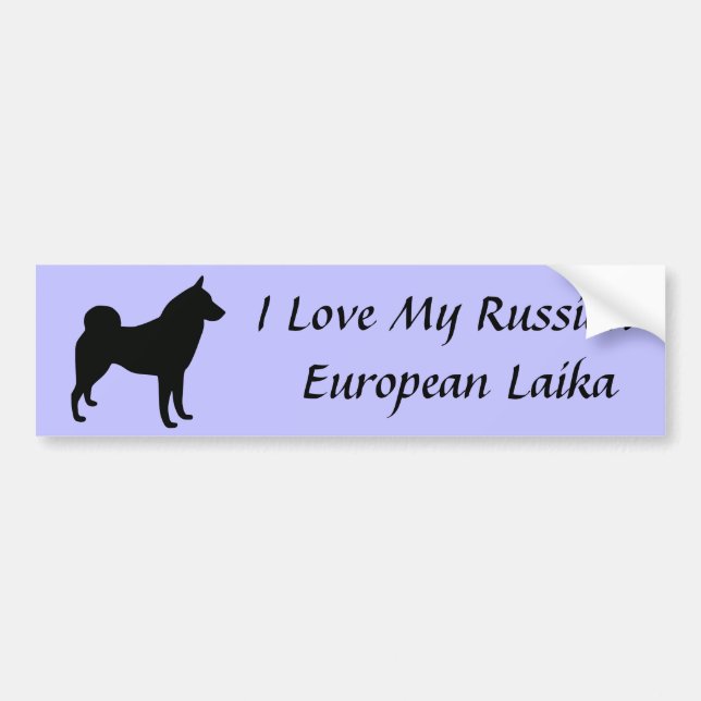 Russian-European Laika Bumper Sticker (Front)