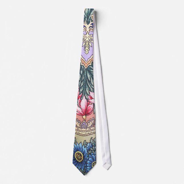 Russian fabric pattern neck tie (Front)
