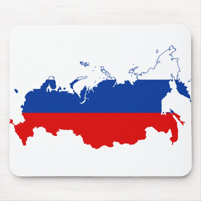 RUSSIAN FEDERATION - RUSSIA/FLAG/MAP/COLORS MOUSE PAD (Front)