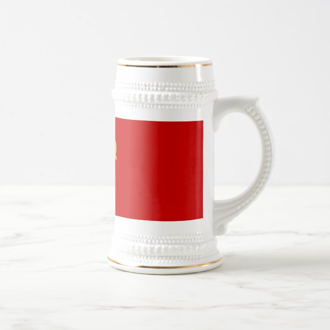 RUSSIAN FLAG BEER STEIN (Right)