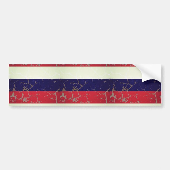 Russian Flag Bumper Sticker (Front)