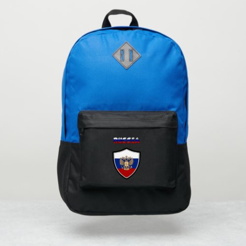 Russian flag_coat arms port authority backpack