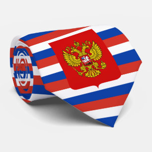 Russian Flag & Coat of Arms, Flag of Russia Neck Tie