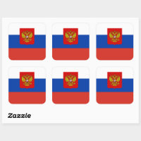 Flag: Russia with coat of arms | landscape flag | 1.35m² | 14.5sqft |  90x150cm | 3x5ft