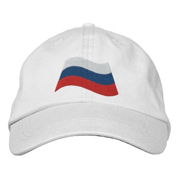 Russian Flag Embroidered Baseball Cap by Ricaso_Graphics at Zazzle