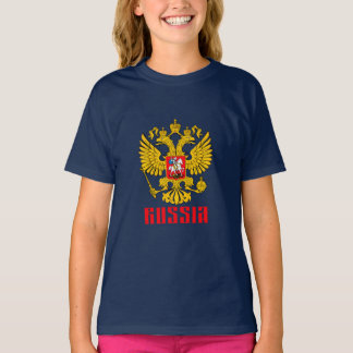 Russian Flag Imperial Eagle Russian Orthodox Kids  T-Shirt