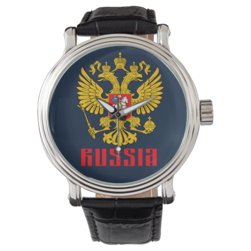 Russian Flag Imperial Eagle Russian Orthodox Watch