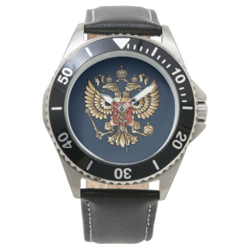 Russian Flag Imperial Eagle Russian Orthodox Watch