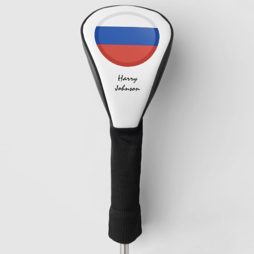 Russian Flag  Monogrammed Golf Clubs Covers