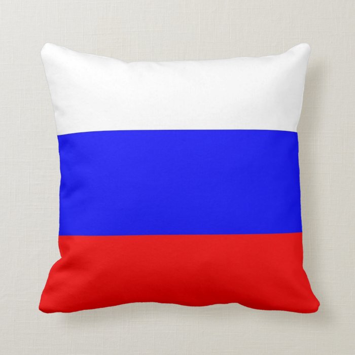 Russian Flag on American MoJo Pillow