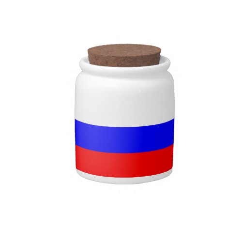 Russian Flag on Candy Jar