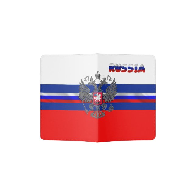Russian flag passport holder (Opened)