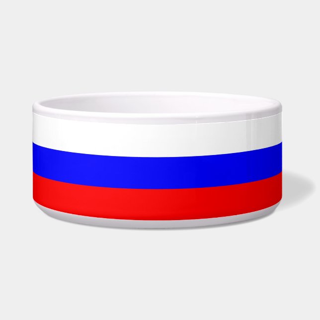 Russian Flag Pet Bowl (Left)