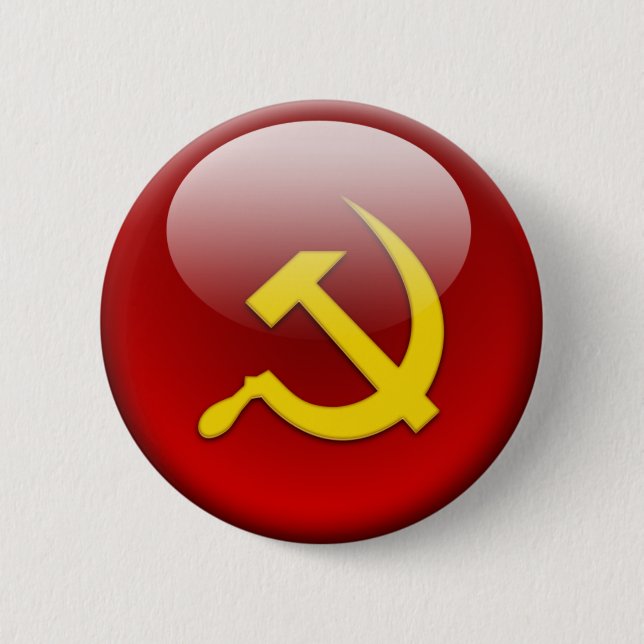 Russian Flag Pinback Button (Front)