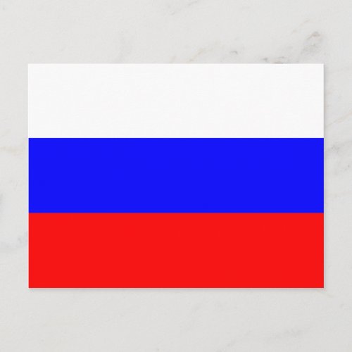 Russian Flag Postcard