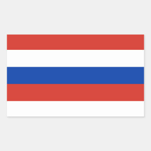 Russian Flag Rectangular Sticker