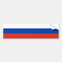 Russia Flag Rectangular Sticker, Zazzle