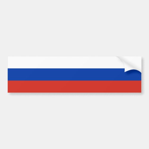 Russian Flag Russia Bumper Sticker