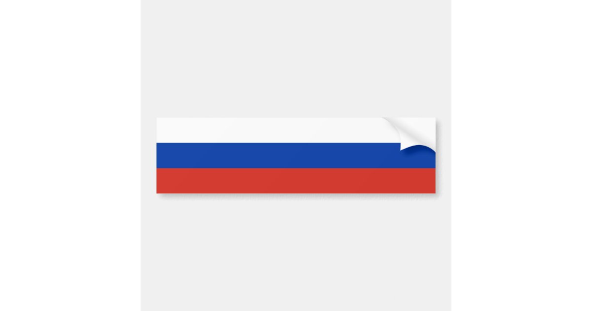 Russia Flag Rectangular Sticker, Zazzle