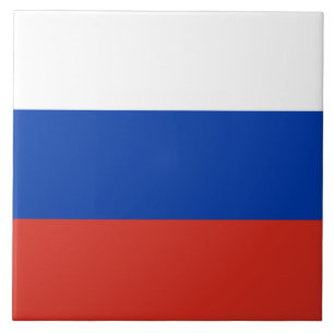 Russian Flag (Russia) Ceramic Tile