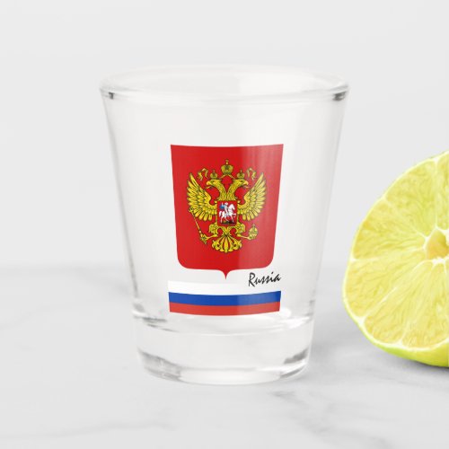 Russian Flag  Russia country patriot  sports Shot Glass