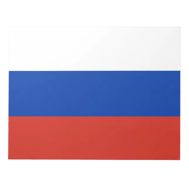 Russian Note Pad Russian Flag (Russia) Notepad | Zazzle
