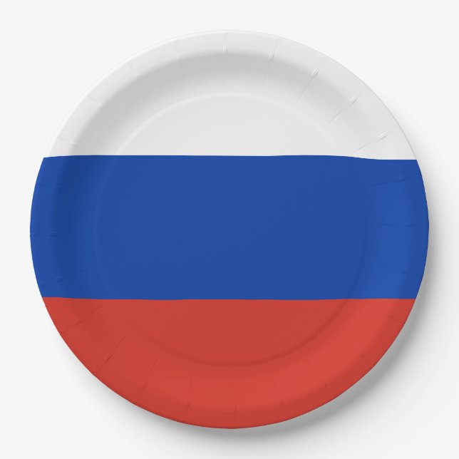 Russian Flag (Russia) Paper Plates (Front)