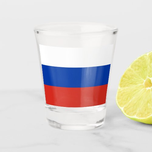 Russian Flag Russia Shot Glass
