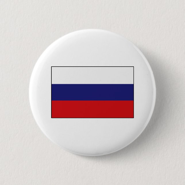 Russian Flag T-shirts and Gifts Button (Front)