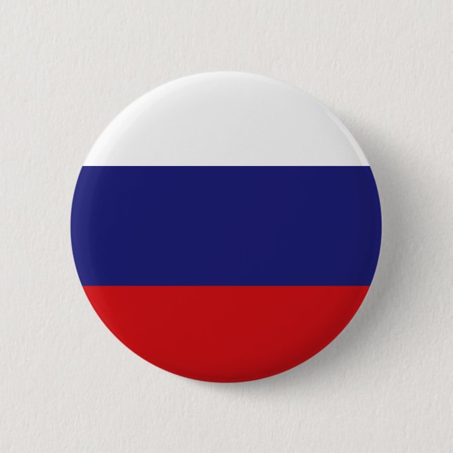 Russian Flag T-shirts and Gifts Button (Front)