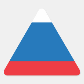 Russian Flag Triangle Sticker