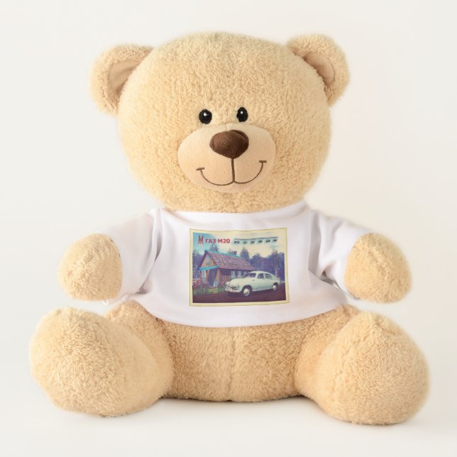 Russian GAZ M-20 Car And Dacha Teddy Bear (Front)