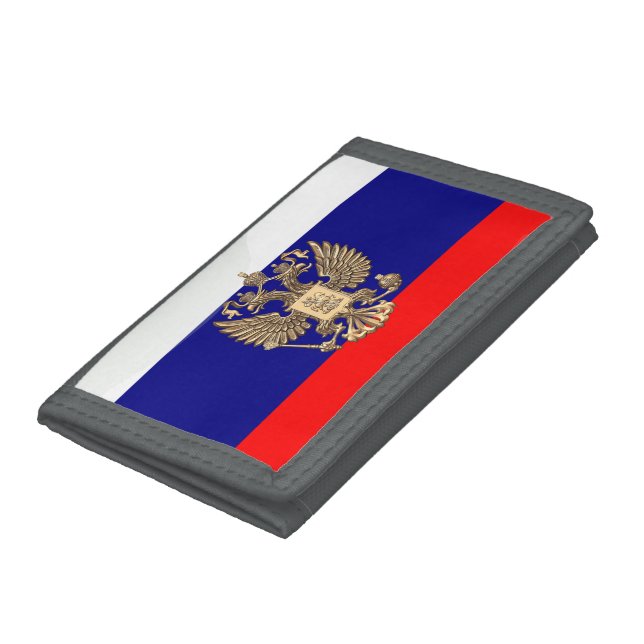 Russian glossy flag tri-fold wallet (Bottom)